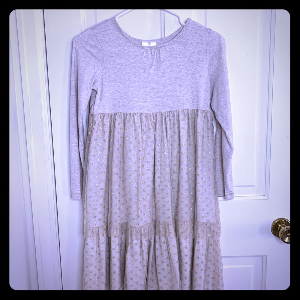 Hanna Andersson dress size 140 tights included